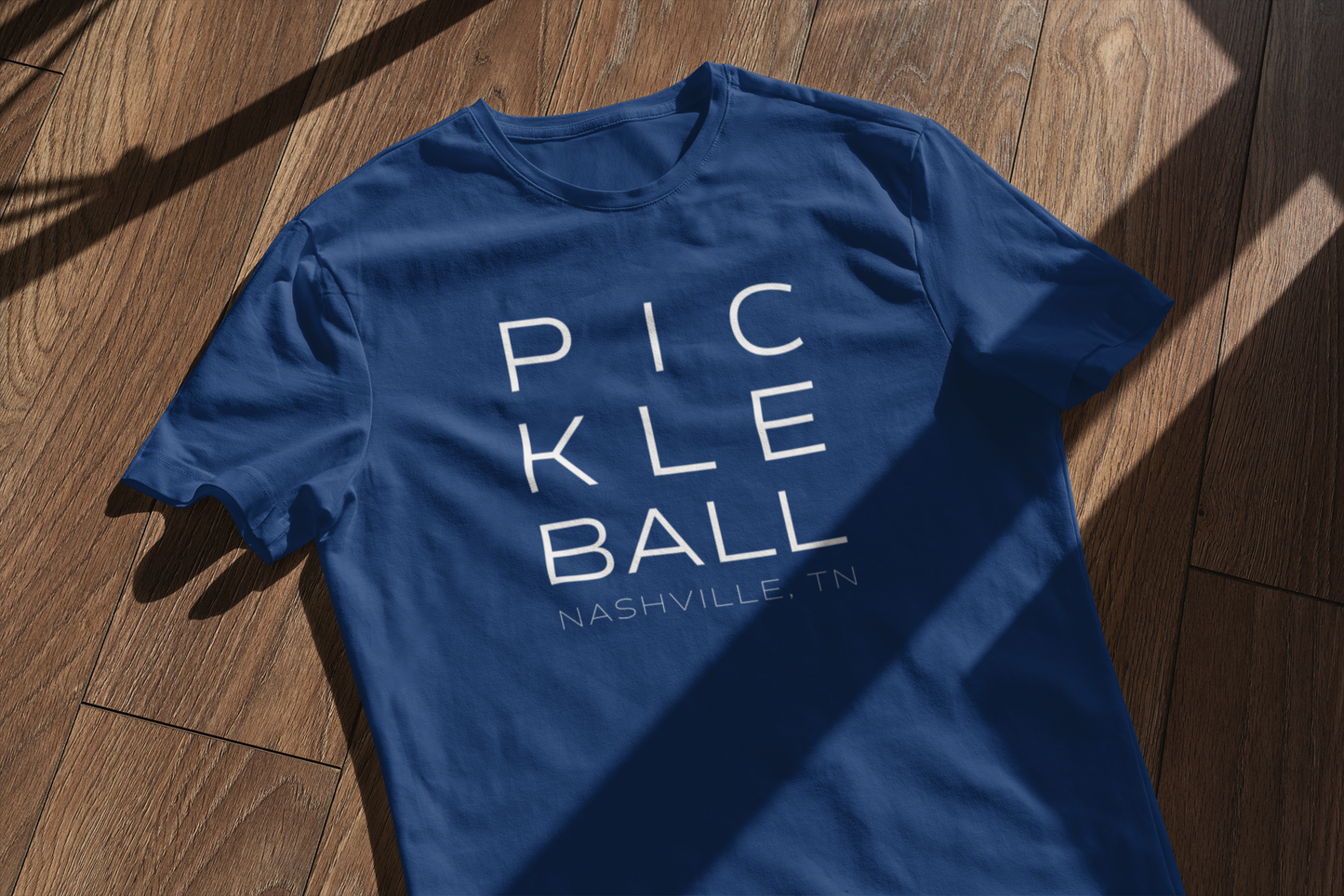 Nashville Block Print Pickleball Tee